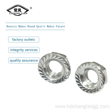 zinc plated  flange nut din6927 din6923